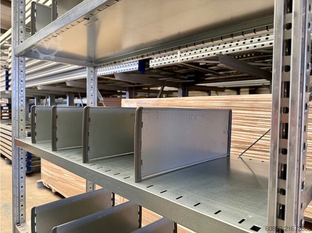 Modular shelf 1,30m SSI Schäfer R3000 Fachbodenregal inkl. 20 Fachtrenner , 250 x 50 cm
