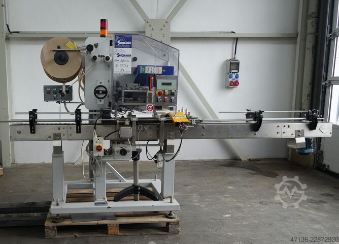 Sicherheitssleeveapplikator Altech Bandmaschine