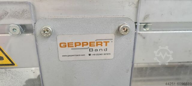 Aluminium flat conveyor belt 7.3m x 0.3m Geppert Band AM-F