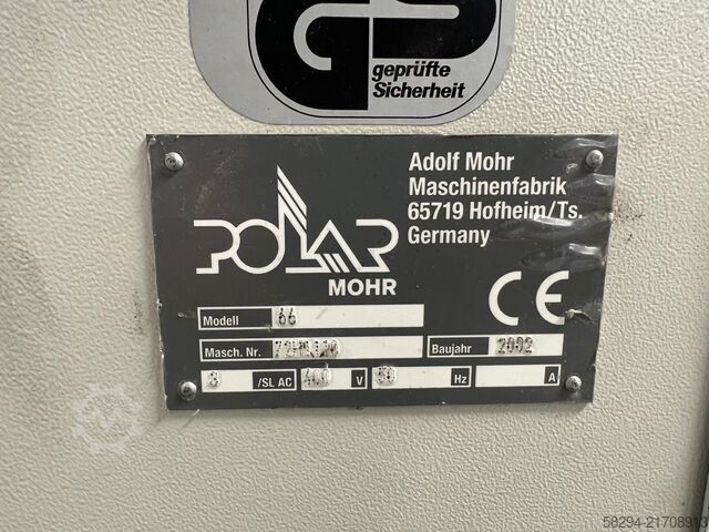 Paper cutting machine polar 66