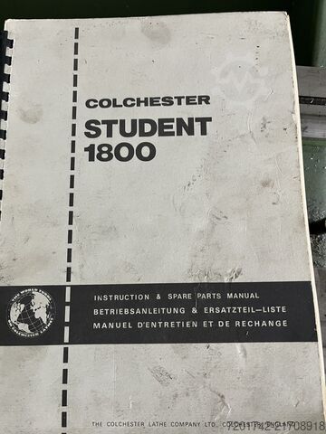 Leit-/Zugspindeldrehmaschine Colchester Student 1800