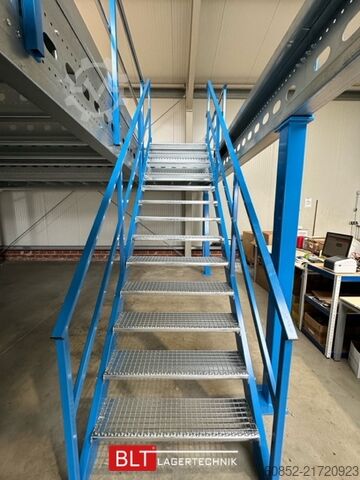 Storage platform 5x10m Lagerbühne , Belastung : 500kg/qm Unterkante: 3m ,ca. 50qm , Systembühne