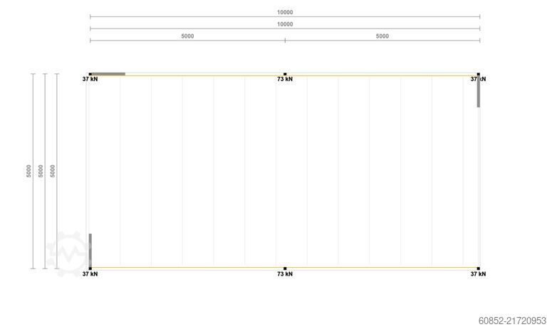 Storage platform 5x10m Lagerbühne , Belastung : 500kg/qm Unterkante: 2,5m , ca. 50qm Systembühne