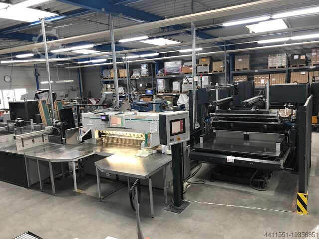 Papierschneidemaschine Perfecta 168 TS PERFECTA Schneidemaschinenwerk Baumann Planschneider 168 TS + BASA 7 + Ablader