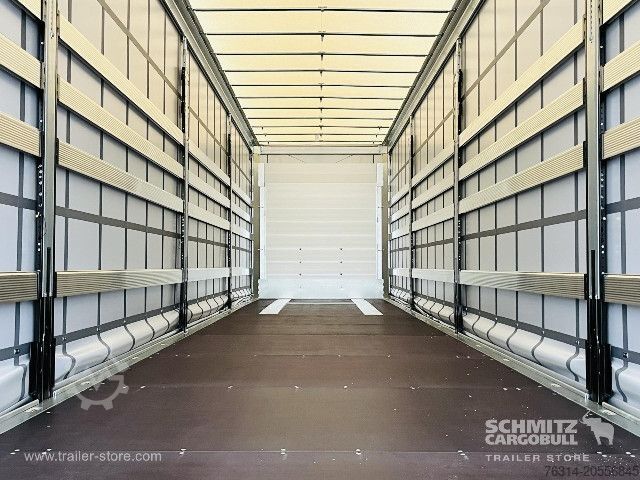 Open semitrailer with tarp Schmitz Cargobull Curtainsider Mega Getränke