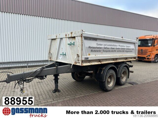 Dreiseitenkipper Anhänger Meiller MZDA 18/21, Stahlbordwände, ca. 11m³