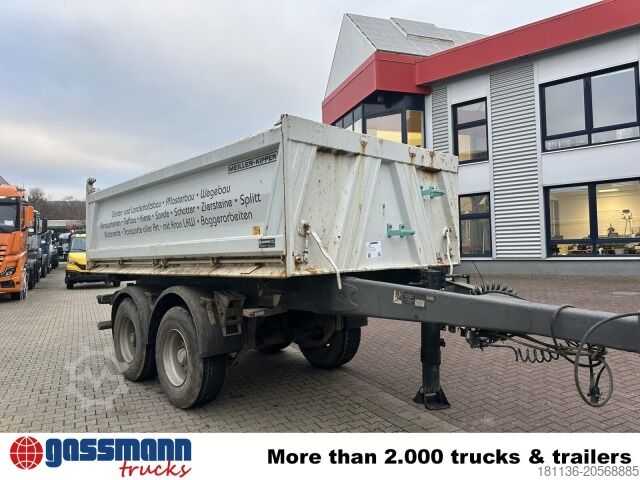 Dreiseitenkipper Anhänger Meiller MZDA 18/21, Stahlbordwände, ca. 11m³