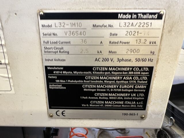 Turning automatic lathe CITIZEN L32-1M10