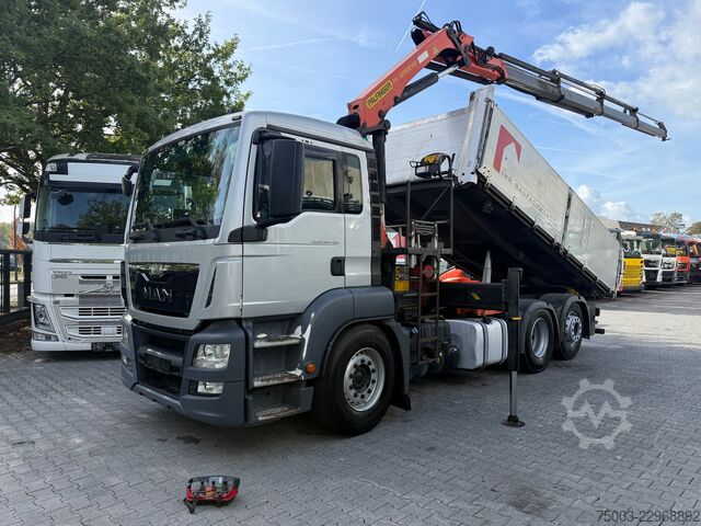Autokran MAN TGS 26.400 Kipper Kran Palfinger PK 18002