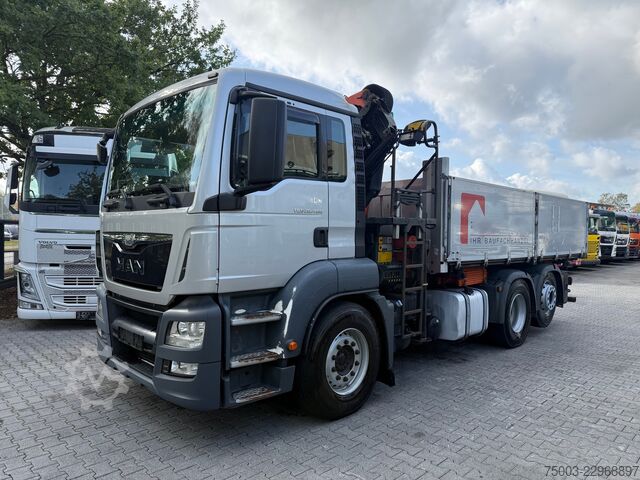 Dreiseitenkipper LKW MAN TGS 26.400 Kipper Kran Palfinger PK 18002