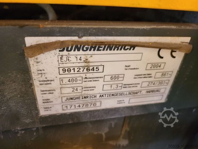 High Lift stacker Jungheinrich EJC 14 // Duplex // Freihub