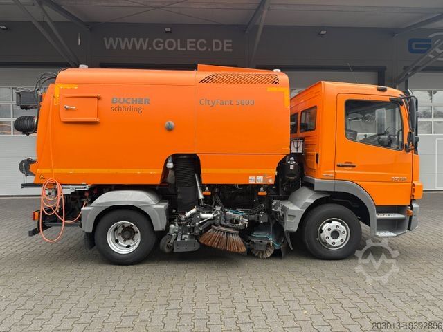 Road sweeper MERCEDES-BENZ Atego Kehrmaschine BUCHER CITYFANT 5000