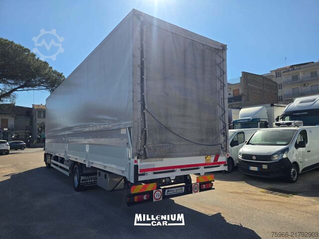 Flatbed truck with tarp Iveco EUROCARGO 120E25 CENTINATO 10,20M 2018