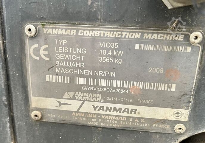 Mini excavator Yanmar Vio 35 inkl.3x Löffel !!!!