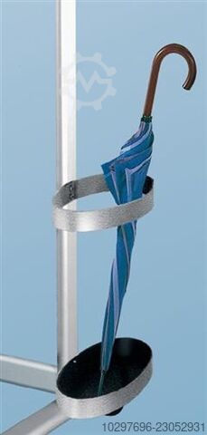 Umbrella set ØxHmm, aluminium silver - 1 piece  