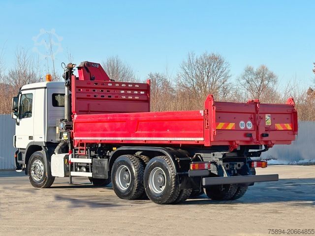 Truck mounted crane MERCEDES-BENZ ACTROS 2636* KIPPER 5,25 + BORDMATIC / 6x4