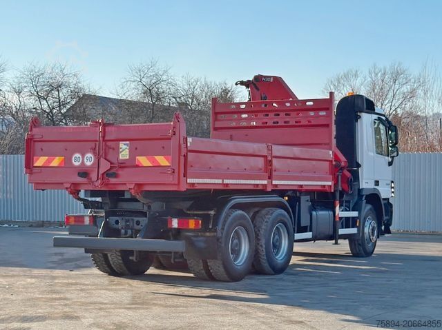 Truck mounted crane MERCEDES-BENZ ACTROS 2636* KIPPER 5,25 + BORDMATIC / 6x4