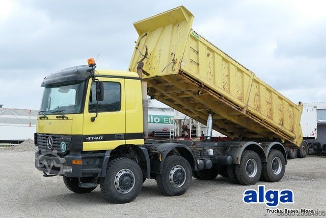 Tipper truck MERCEDES-BENZ 4140 AK Actros, Allrad, alter Tacho, 4x am Lager
