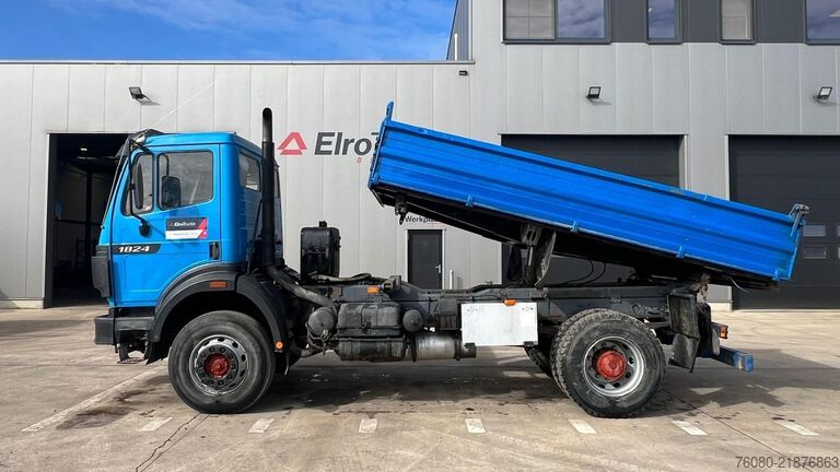 3-way tipper Mercedes-Benz SK 1824 (4X4 / V6 / LAMES / GRAND PONT / STEEL ...