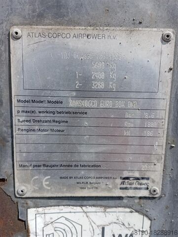Compressor ATLAS COPCO XAMS406 CD