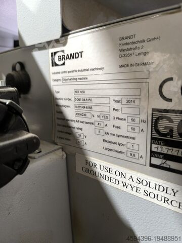 Edge banding Homag/Brandt Kdf 660