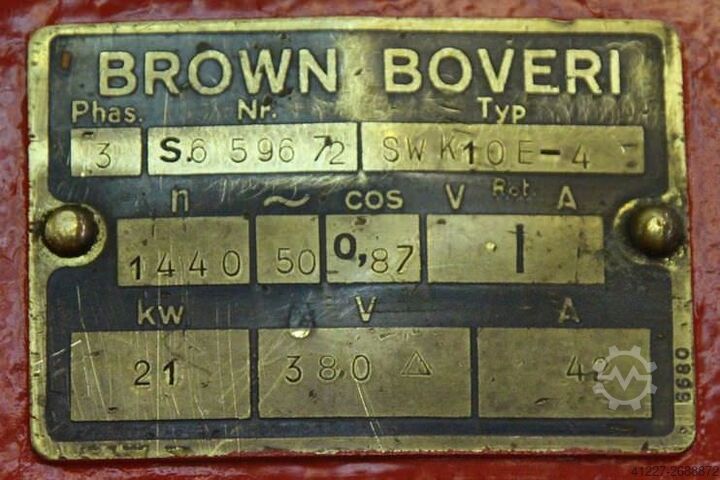 Electric motor 21 kW 1440 Rpm Brown SWK10E-4