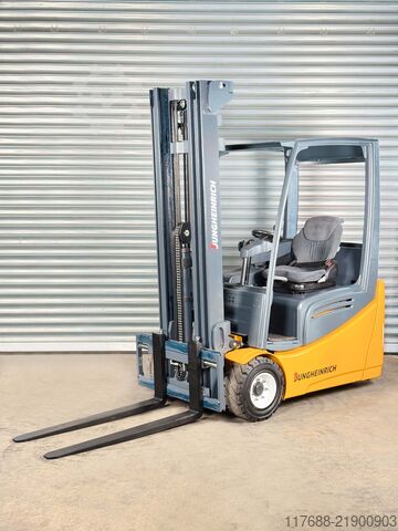 Electric 3-wheeler Jungheinrich EFG 215 - Service Neu - Batterie 96% - Triplex