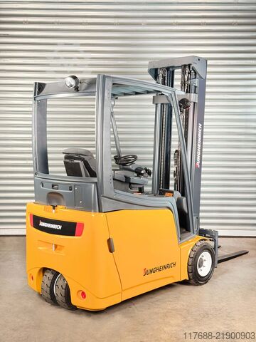 Electric 3-wheeler Jungheinrich EFG 215 - Service Neu - Batterie 96% - Triplex