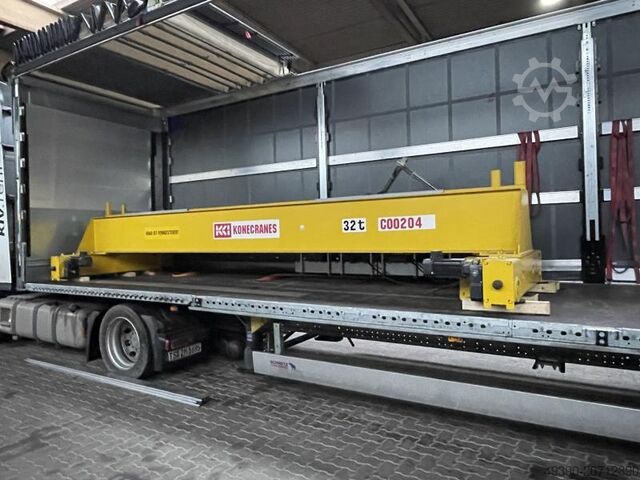 Zweiträger Kranbrücke, Brückenlaufkran mit Funksteuerung, Hallenkran, Brückenkran KONECRANES XLD 32to + XL516N40HDC424B0EE (XL500)