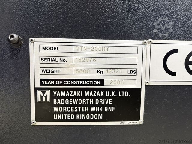 CNC lathe Mazak QT-200MY