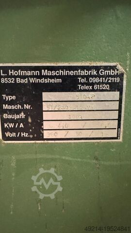 Dickenhobelmaschine HOFMANN 510