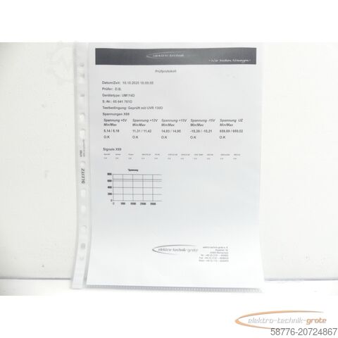 Component Heidenhain UM 114D ID671 288-01 SN65641701D generalüberholt mit 3 Mon. Gewährl.