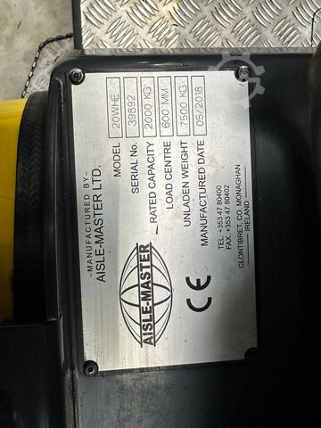 Schmalganggabelstapler Aisle Master 20WHE/ Perfect / Only 6256 hours