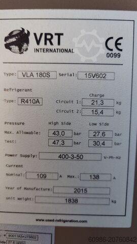 Kaltwassersatz / Chiller / Kälteerzeuger York YLAA