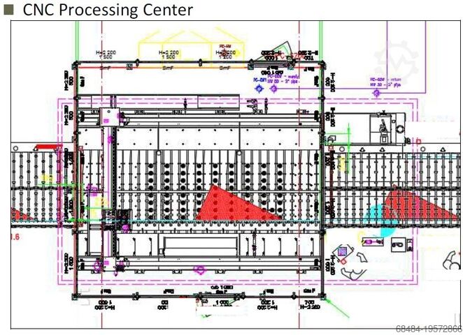 Glass grinding machine Benteler cnc grinding line + washer + sorting
