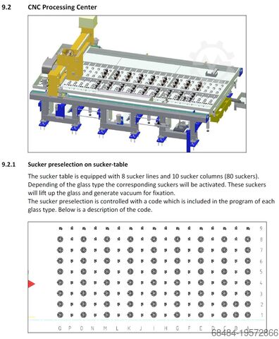 Glass grinding machine Benteler cnc grinding line + washer + sorting