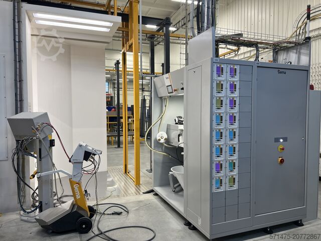Automatische Pulverbeschichtungsanlage AABO-IDEAL + GEMA