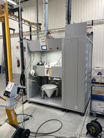 Automatische Pulverbeschichtungsanlage AABO-IDEAL + GEMA