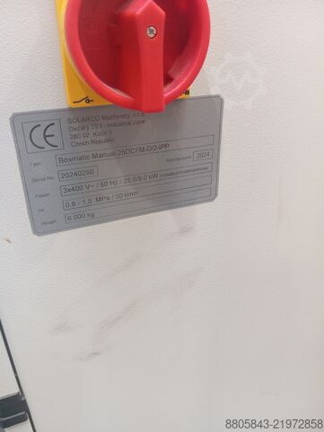 Machine for the production of cardboard boxes Solarco BOXMATIC Manual 25 DCFM-D