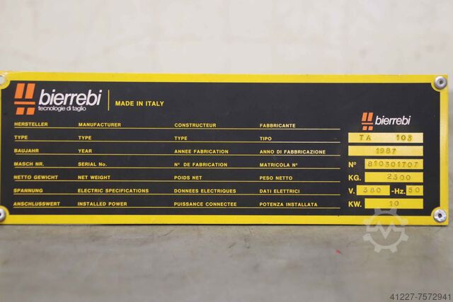 Control module Bierrebi LEA SRL. TA 103 LEA 1004 2.028.01.063.02