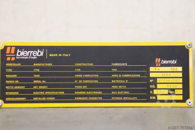 Control module Bierrebi LEA SRL. TA 103 LEA 1011 2.028.01.067.01