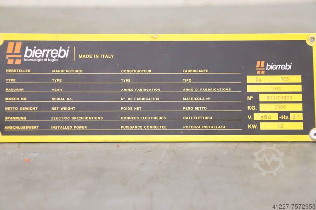 Control module Bierrebi LEA SRL. TA 103 LEA 1020