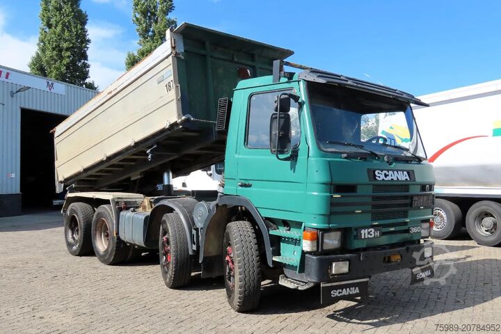 3-sided tipper Scania P113-360 8x4 FULL SPRING! SUPER CONDITION!