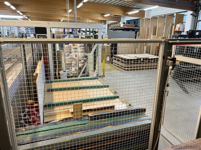 Plattenaufteilsäge mit Plattenlager HOLZMA HPP 380/43/43 + Bargstedt TLF 410