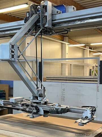 Plattenaufteilsäge mit Plattenlager HOLZMA HPP 380/43/43 + Bargstedt TLF 410