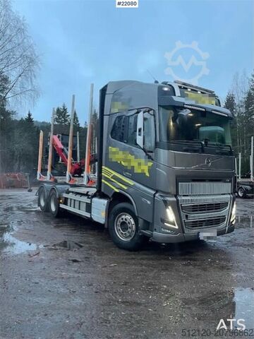 Holztransporter Volvo FH16 750 6x4 timber truck with Epsilon M12 crane