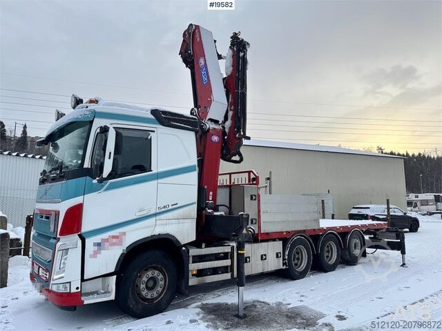 Kranwagen Volvo FH540 8x4 Tridem Crane truck w/ 50 t/m HMF crane w