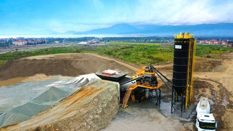 Mobile concrete mixing plant FABO Mobile Concrete Mixing Plant 100m³/h Mobile Concrete Batching Plant