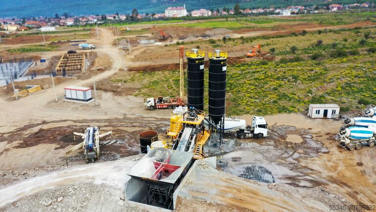 Mobile concrete mixing plant FABO Mobile Concrete Mixing Plant 100m³/h Mobile Concrete Batching Plant