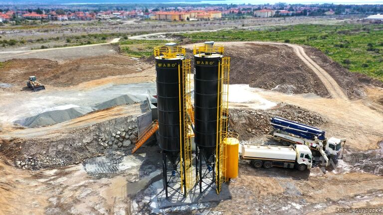 Mobile concrete mixing plant FABO Mobile Concrete Mixing Plant 100m³/h Mobile Concrete Batching Plant
